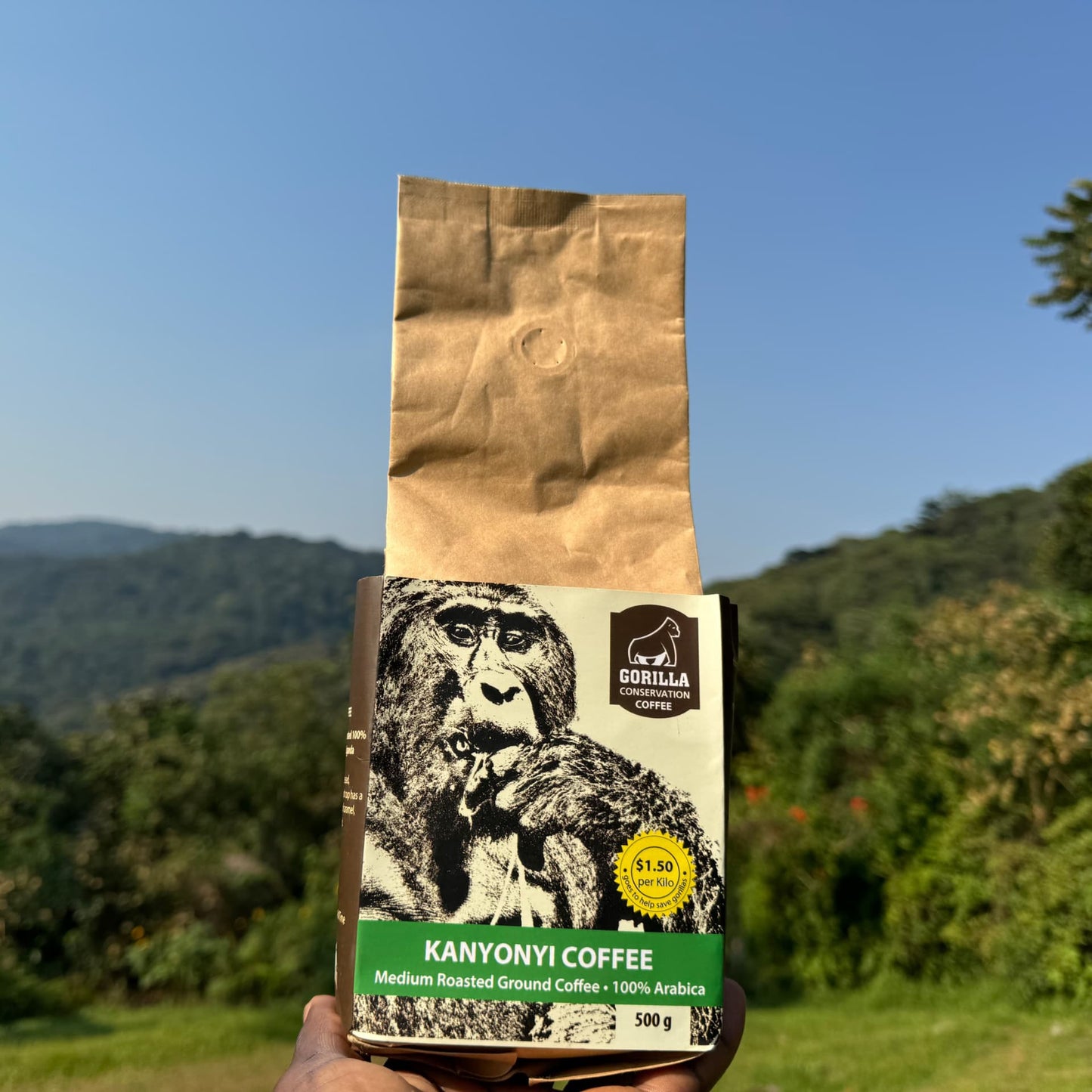 Kanyonyi Coffee Medium Roasted Ground Coffee  - 100% Arabica 250g