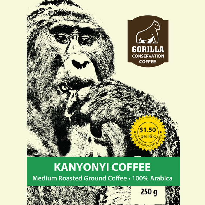 Kanyonyi Coffee Medium Roasted Ground Coffee  - 100% Arabica 250g